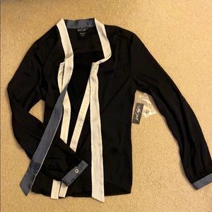 Lord & Taylor Black Blouse